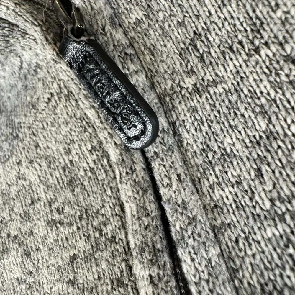 Wrangler Authentics Men's Quarter-Zip Gray Fleece Pullover